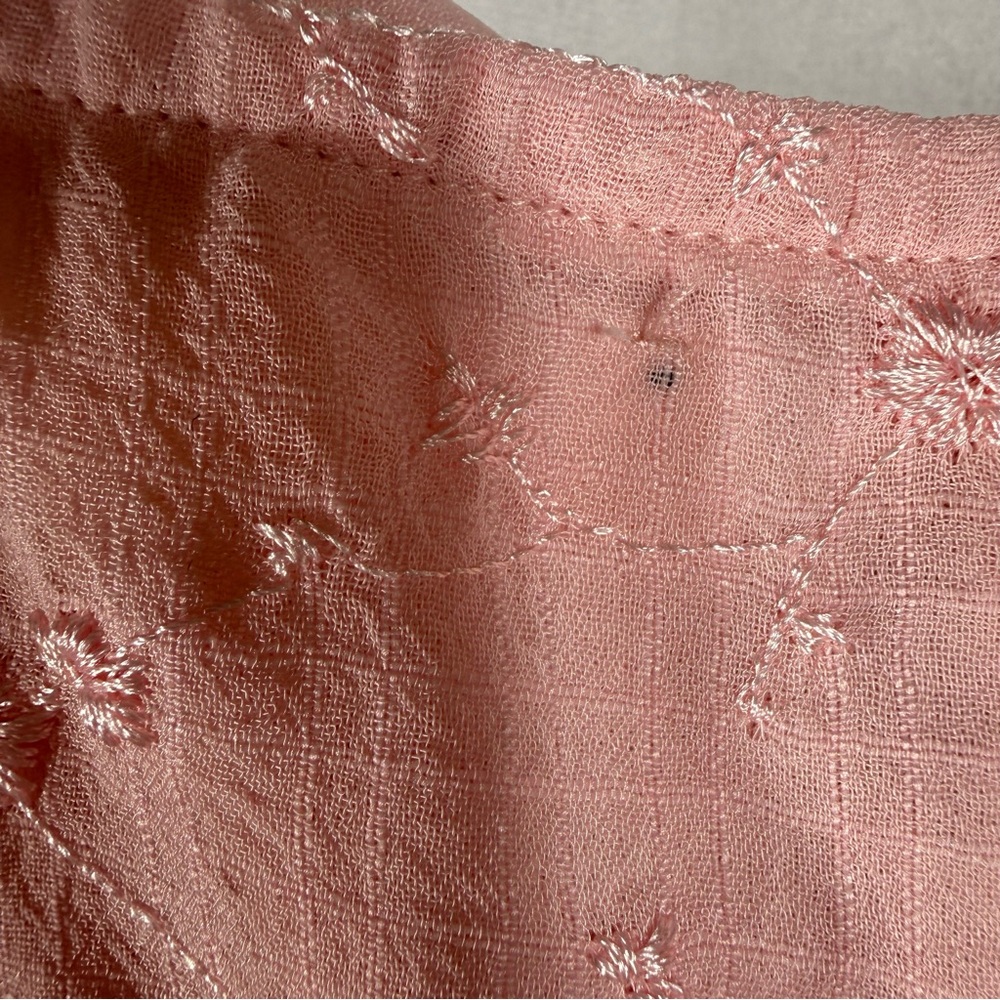 Alter’d State NWT Brittany Eyelet Tiered Mini Dress Sz L Pink - Picture 11 of 15